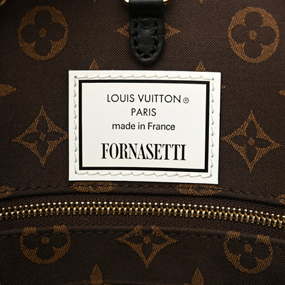 Louis Vuitton X FORNASETTI Calfskin Architettura Onthego MM Black White 6 of 9