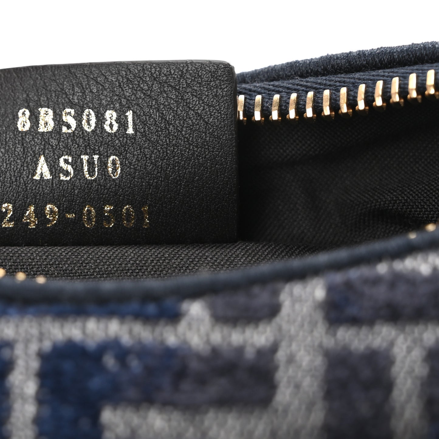 Chenille Vitello Grace FF 1974 Mini Fendigraphy Hobo Bag Blue