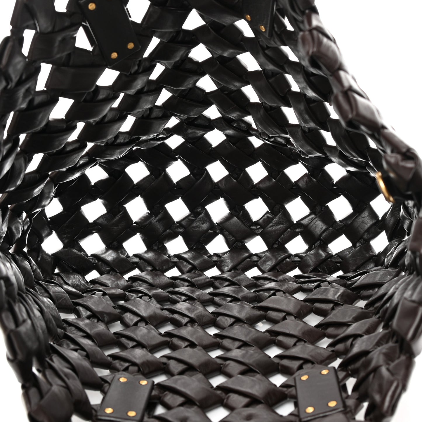 Nappa Intrecciato Linen Medium North South Tote Fondant