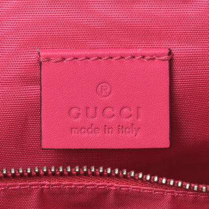 Gucci X SEGA Calfskin GUCCY Stars Mini Dome Shoulder Bag Violet Fuxia Gold 6 of 9