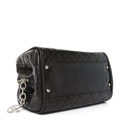 Chanel Caviar Quilted CC Timeless Bowler Dark Brown 4 of 10