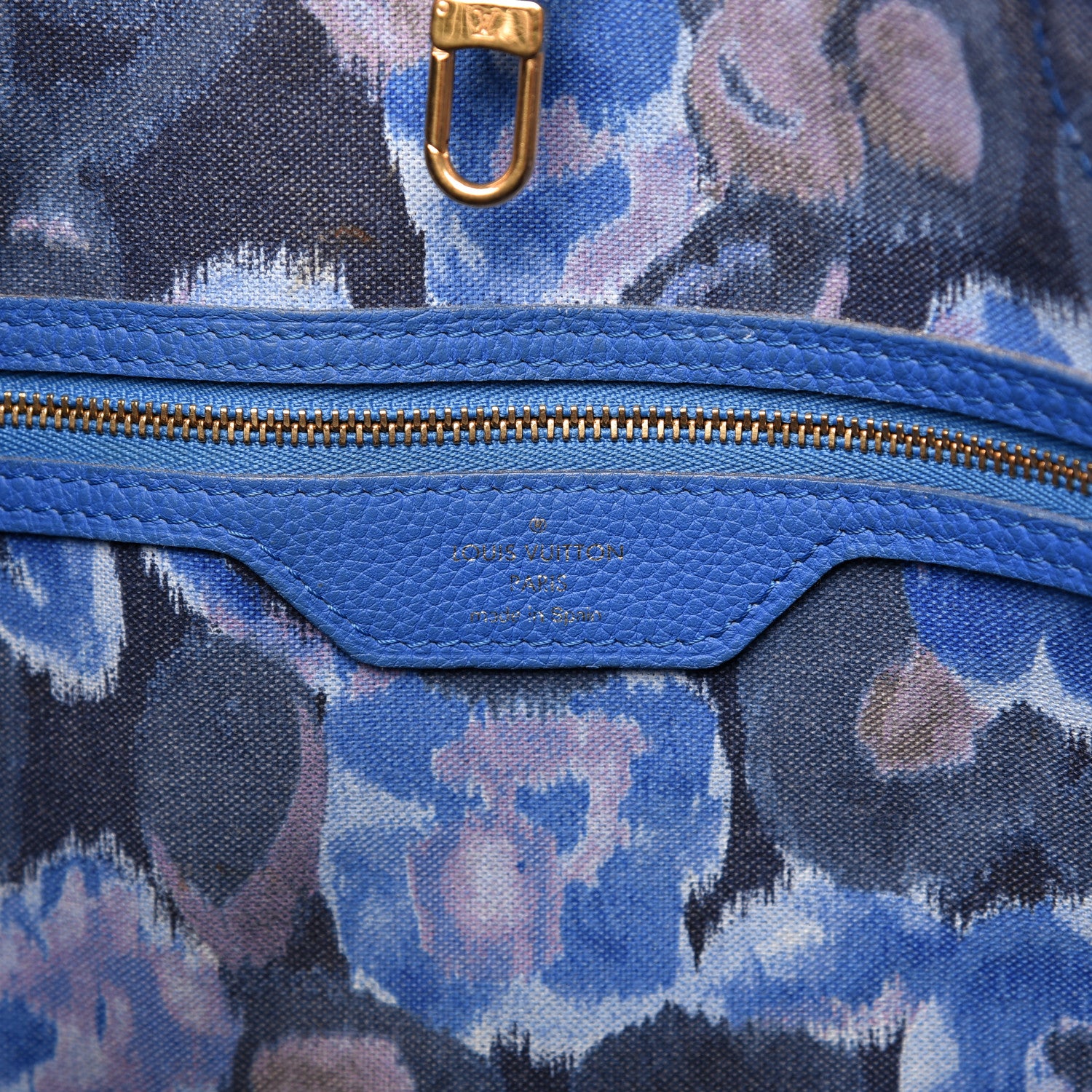 Louis Vuitton Monogram Articles de Voyage Ikat Neverfull MM Grand Blue 12 of 14