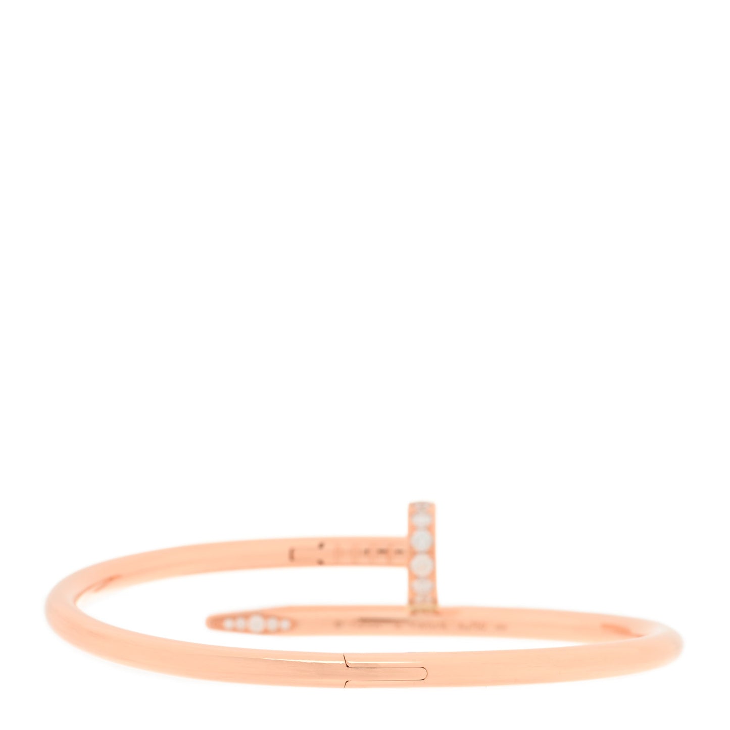 18K Pink Gold Diamond Juste Un Clou Bracelet 16