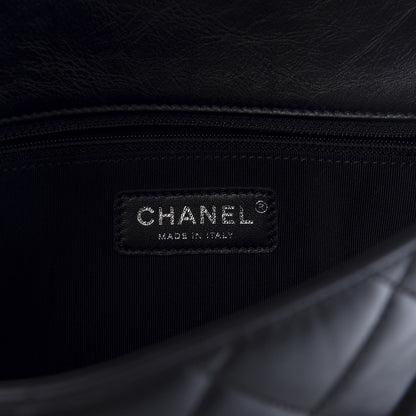 Chanel Crumpled Calfskin Medium Chain Flap Black 8 of 10