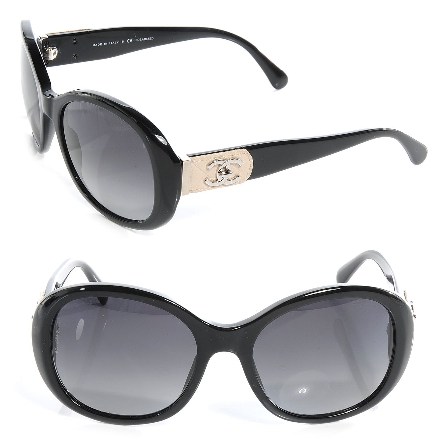 Acetate CC Turnlock Sunglasses 5235-Q Black Beige