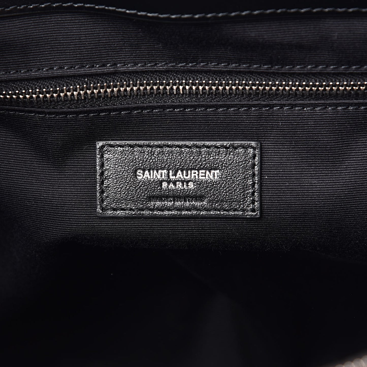 Calfskin Y Quilted Monogram Large Loulou Shopper Black