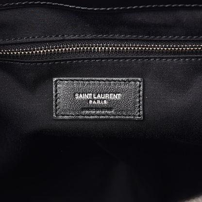 Saint Laurent Calfskin Y Quilted Monogram Large Loulou Shopper Black 7 of 10