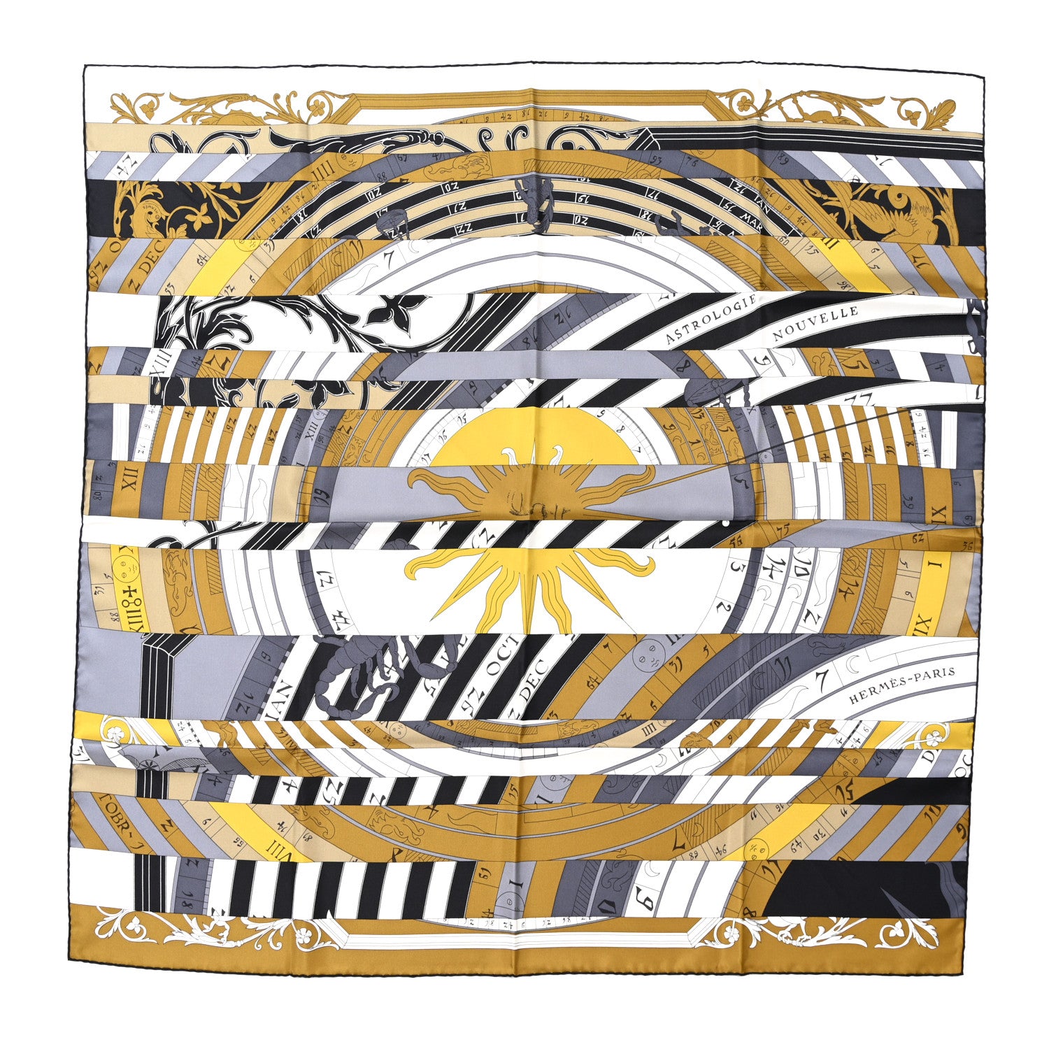 Hermes Silk Astrologie Nouvelle Scarf 90 1 of 5