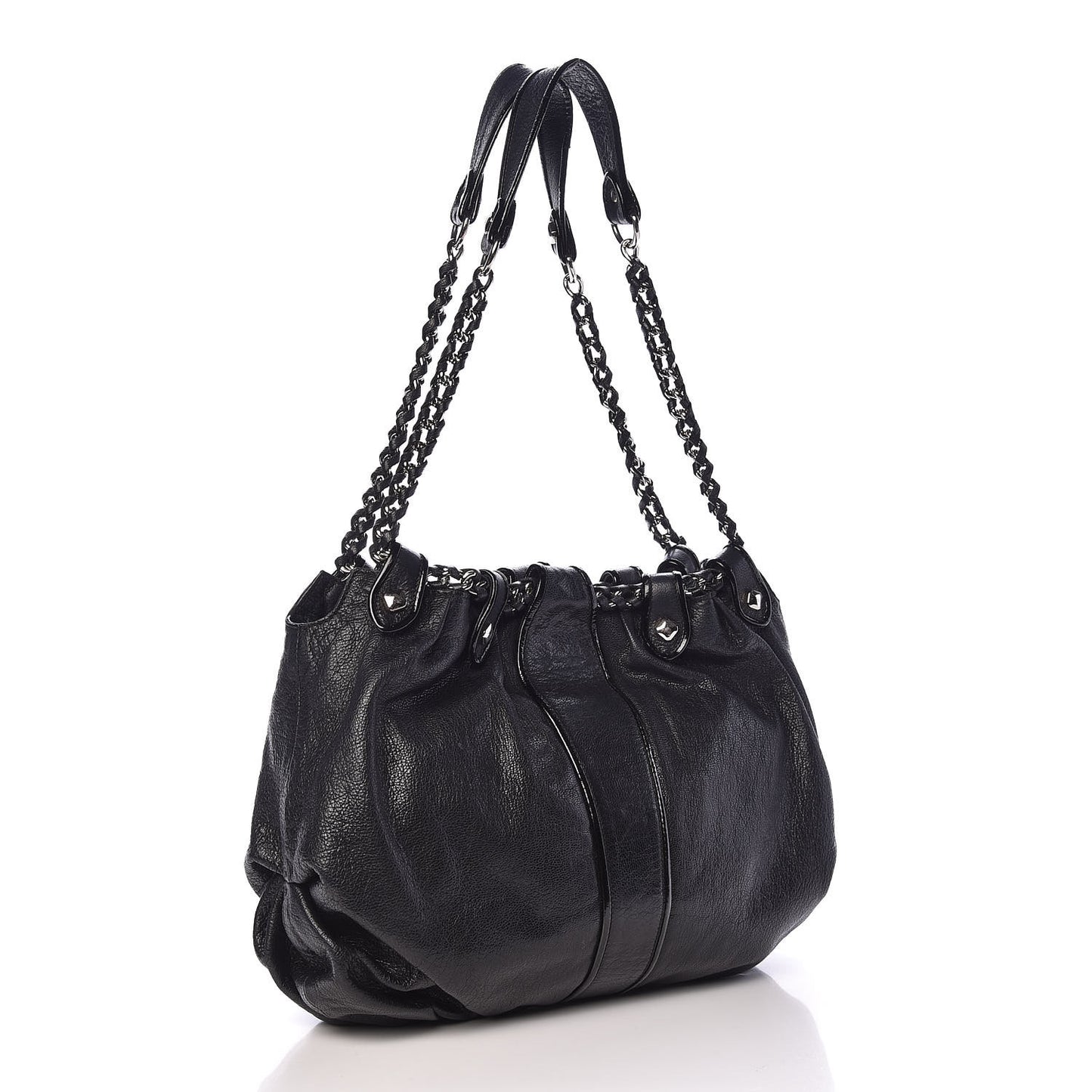 Calfskin Large Notte Hobo Black
