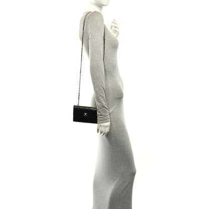 Chanel Lambskin Quilted Trendy CC Chain Clutch WOC Black 2 of 11