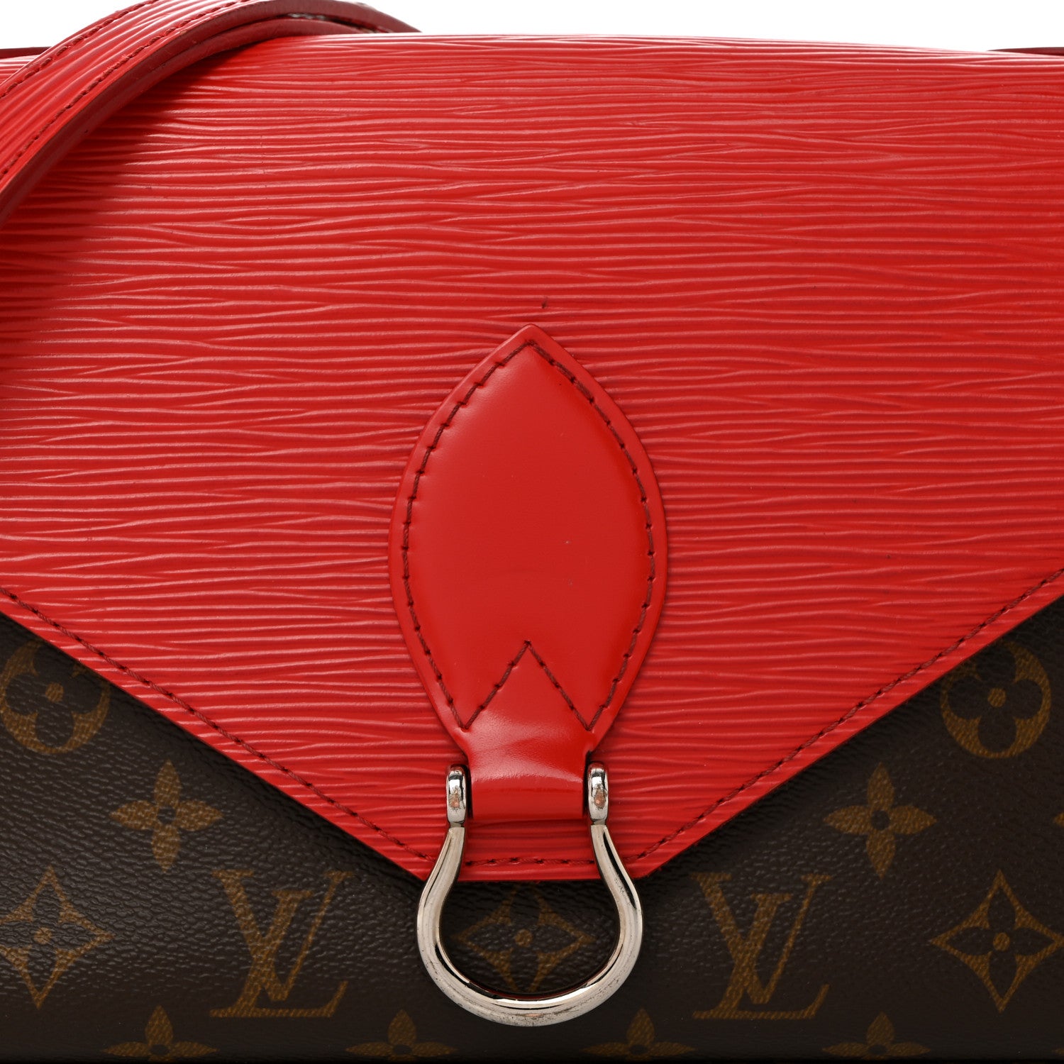 Louis Vuitton Monogram Epi Saint Michel Coquelicot 7 of 9