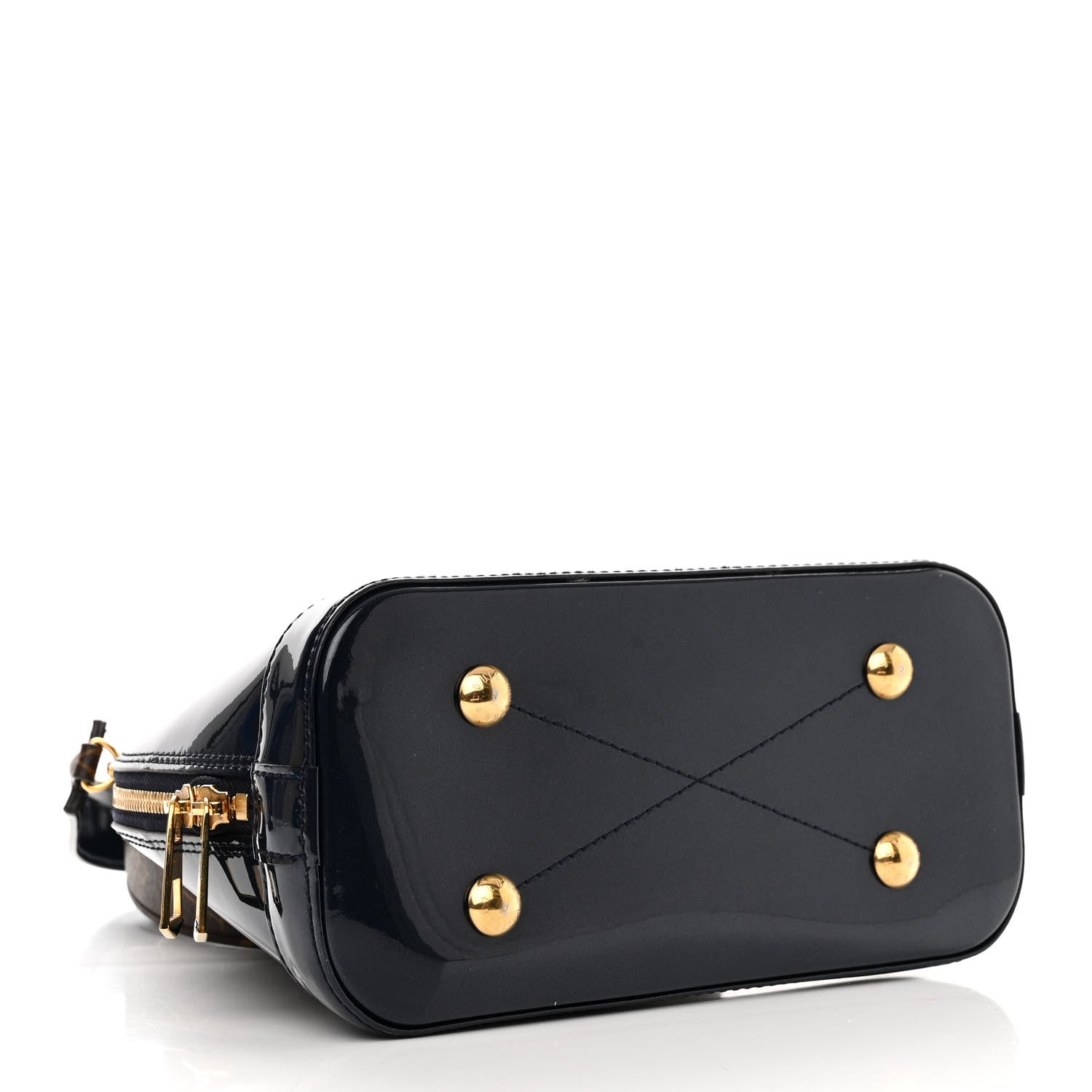 Louis Vuitton Patent Monogram Alma BB Marine 4 of 10