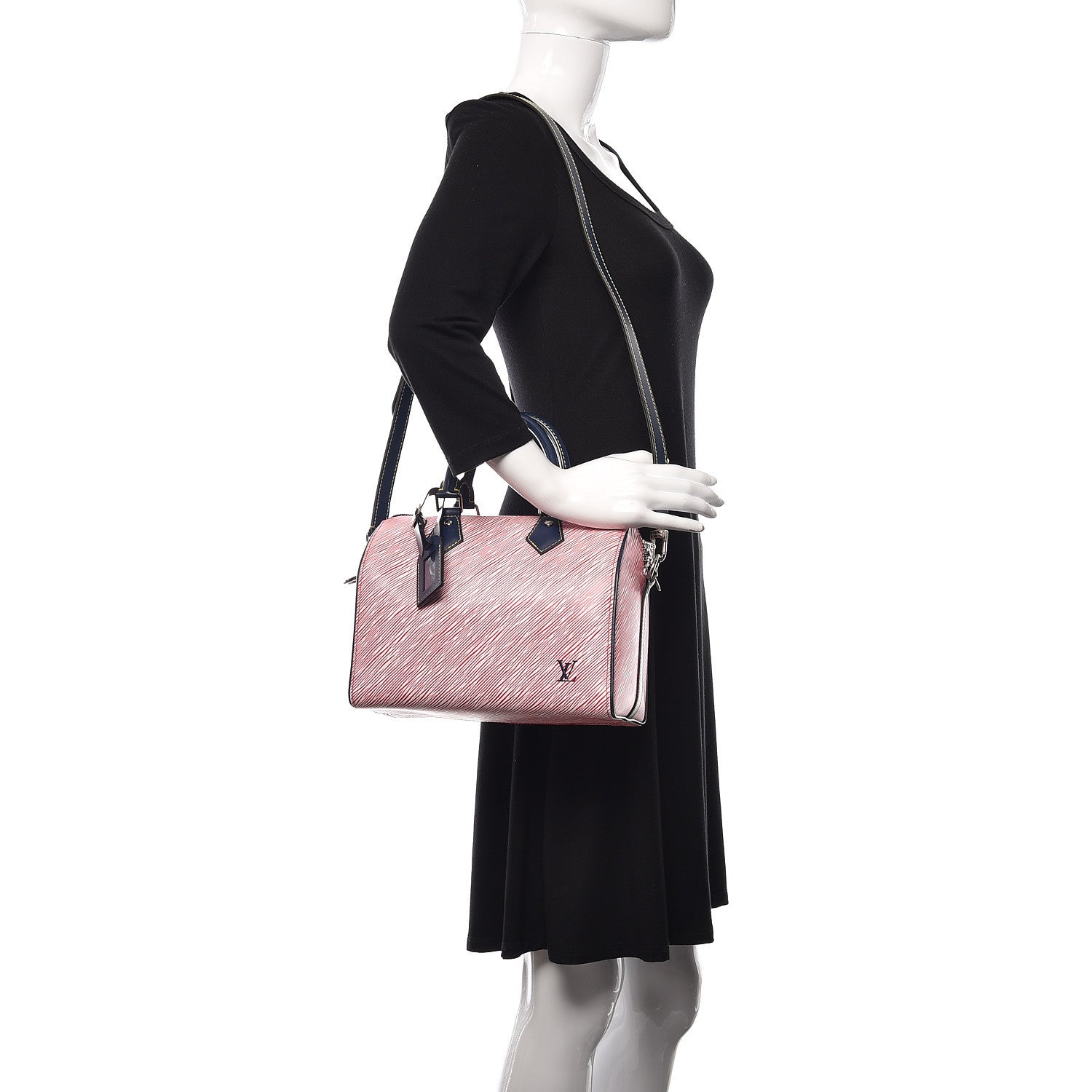 Louis Vuitton Epi Speedy Bandouliere 25 Denim Red 2 of 11