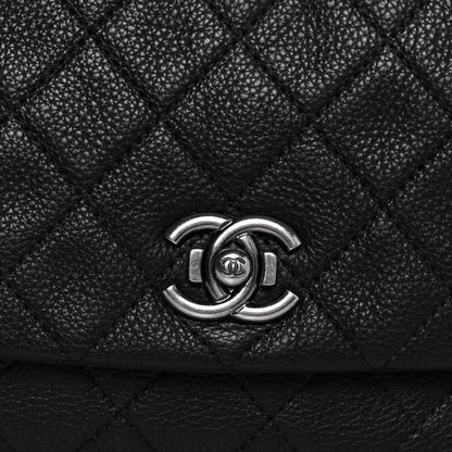 Chanel Calfskin Quilted Couture Messenger Black 8 of 14