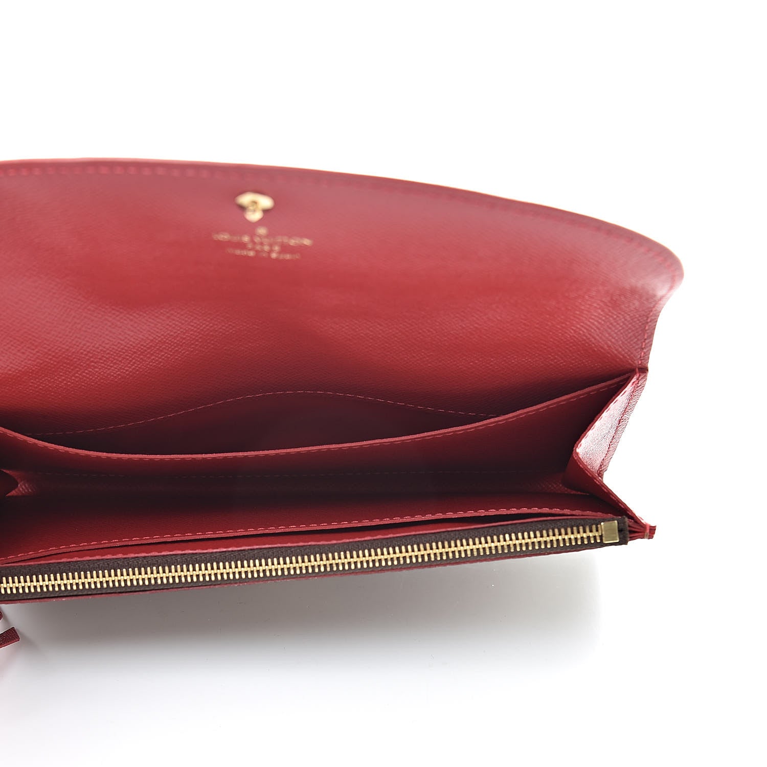 Louis Vuitton Damier Ebene Caissa Wallet Cherry 5 of 7