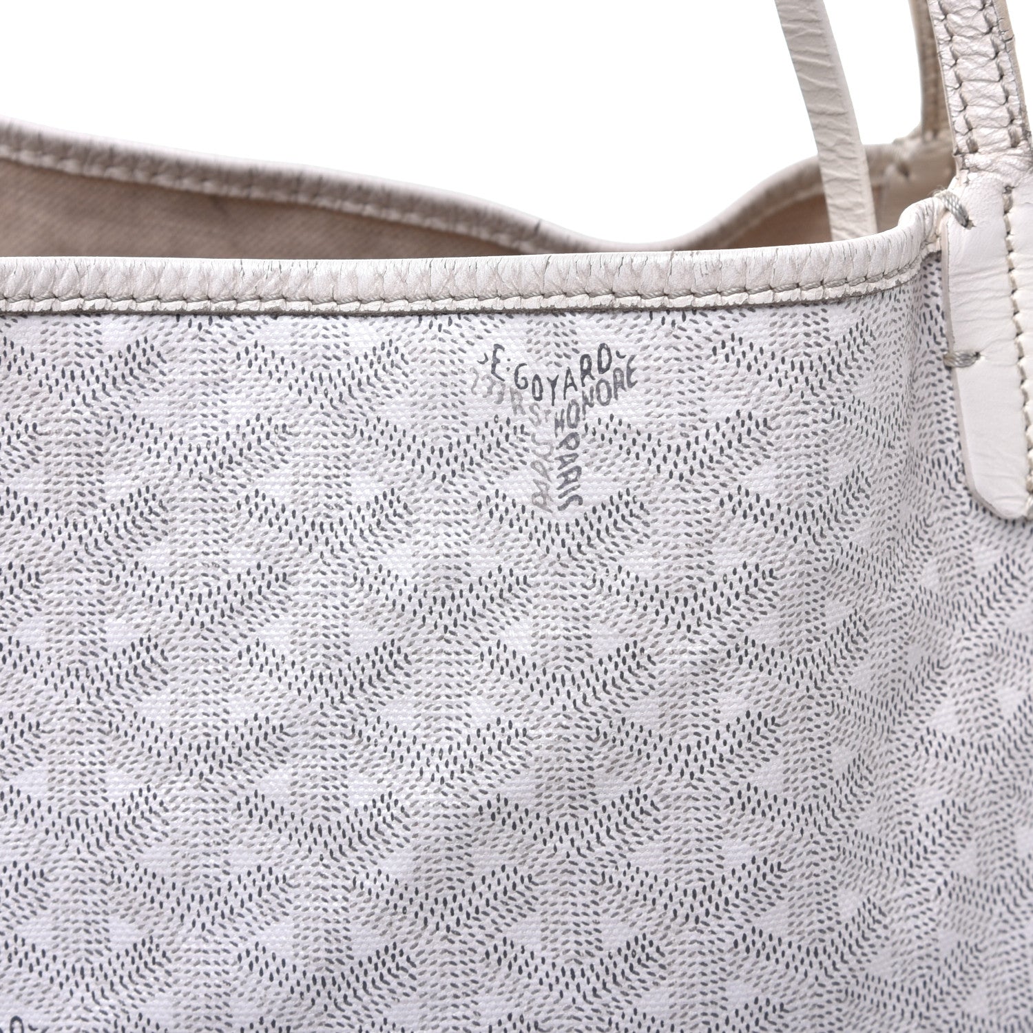 Goyard Goyardine Saint Louis GM White 8 of 12