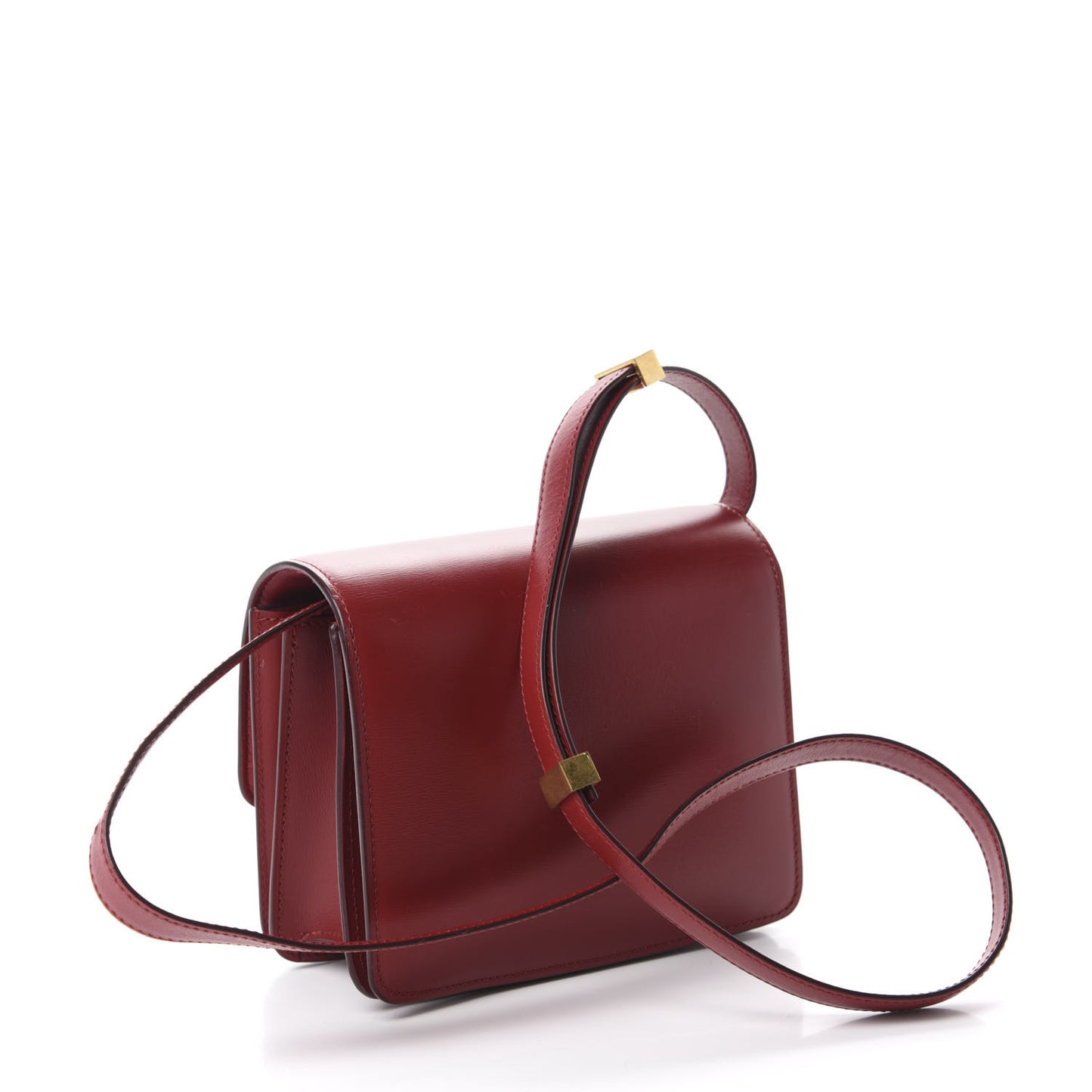 Box Calfskin Small Classic Box Flap Bag Red
