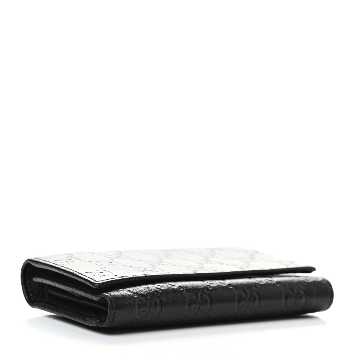 Guccissima Continental Flap Wallet Black