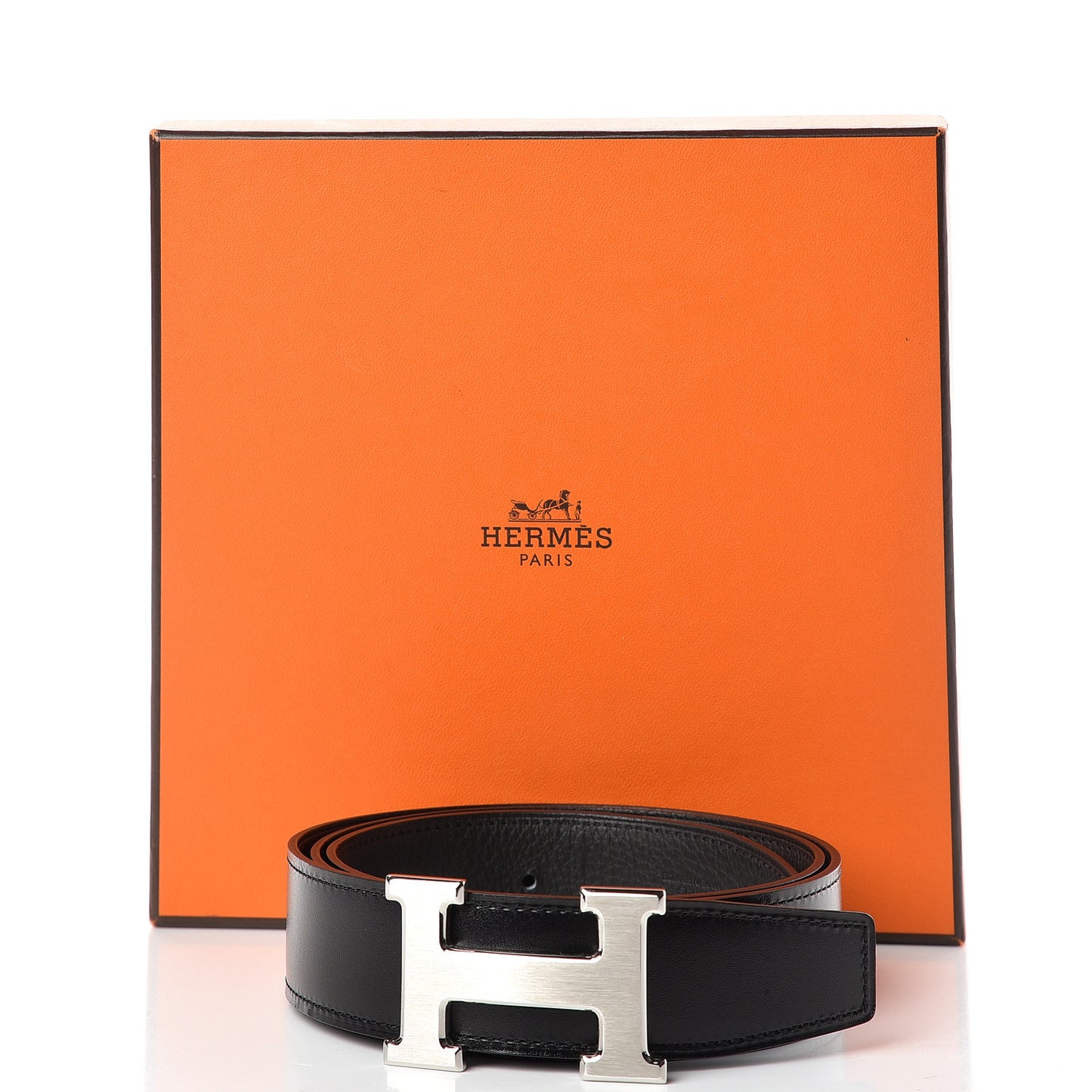 Box Evercolor Togo 32mm H Belt 85 Black