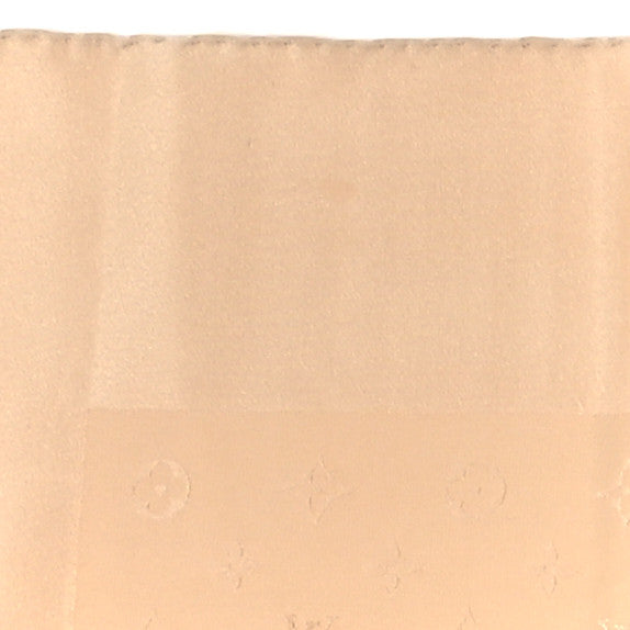 Silk Monogram Monaco Square Scarf Beige
