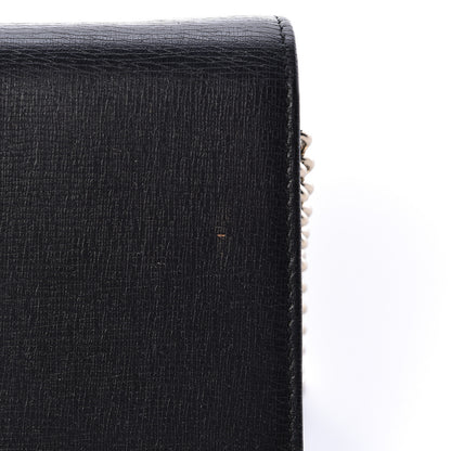 Gucci Textured Calfskin Medium Betty Chain Wallet Black 11 of 11