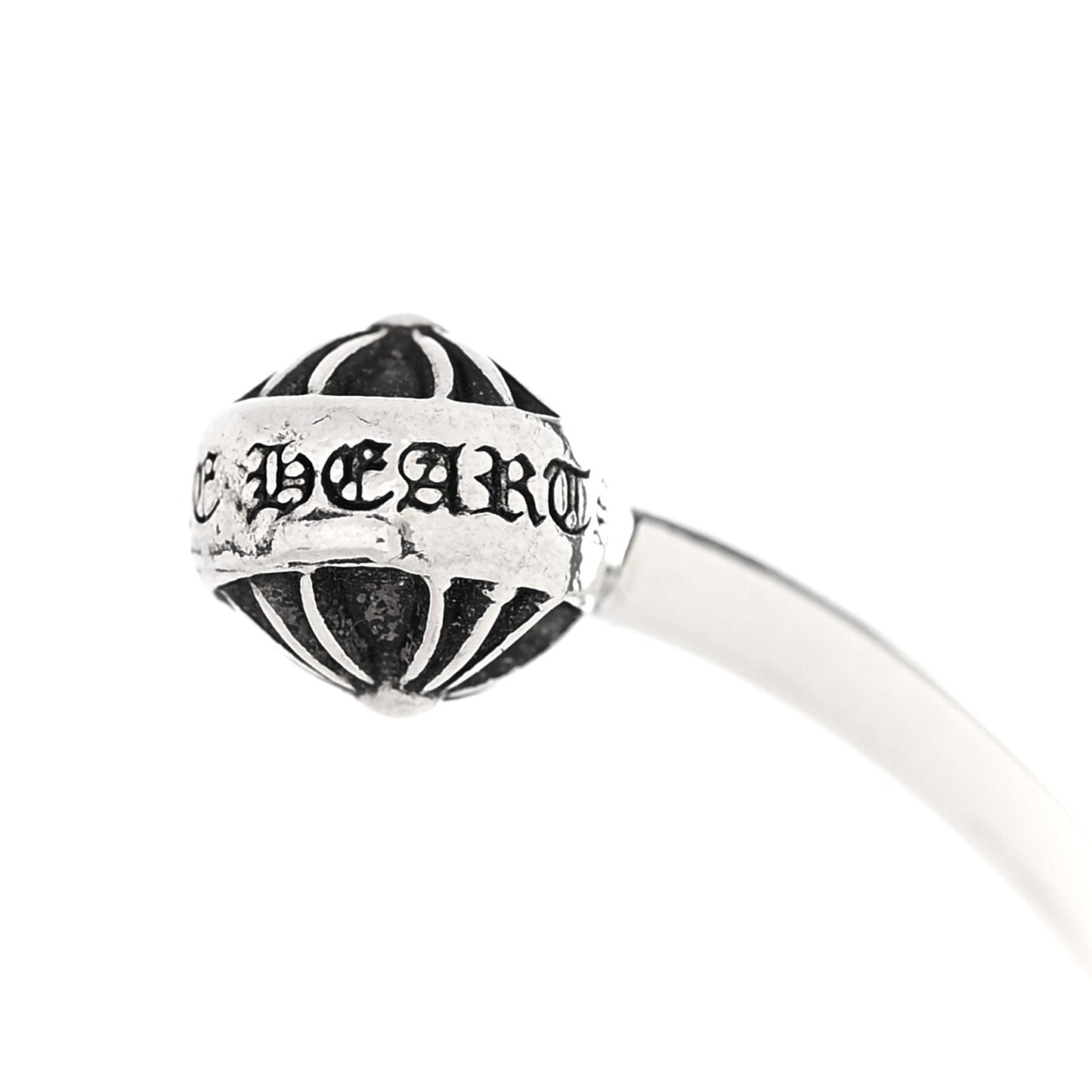 Sterling Silver Tiny E CH Cuff Bracelet