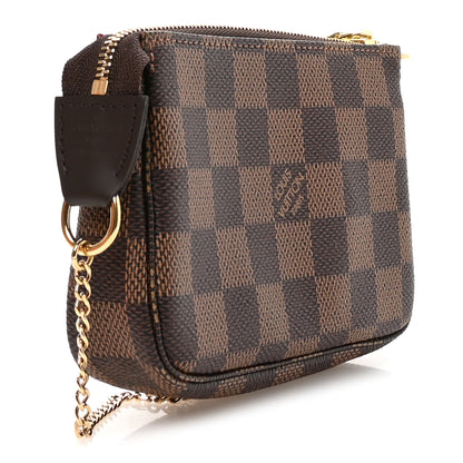 Louis Vuitton Damier Ebene Mini Pochette Accessories 3 of 8