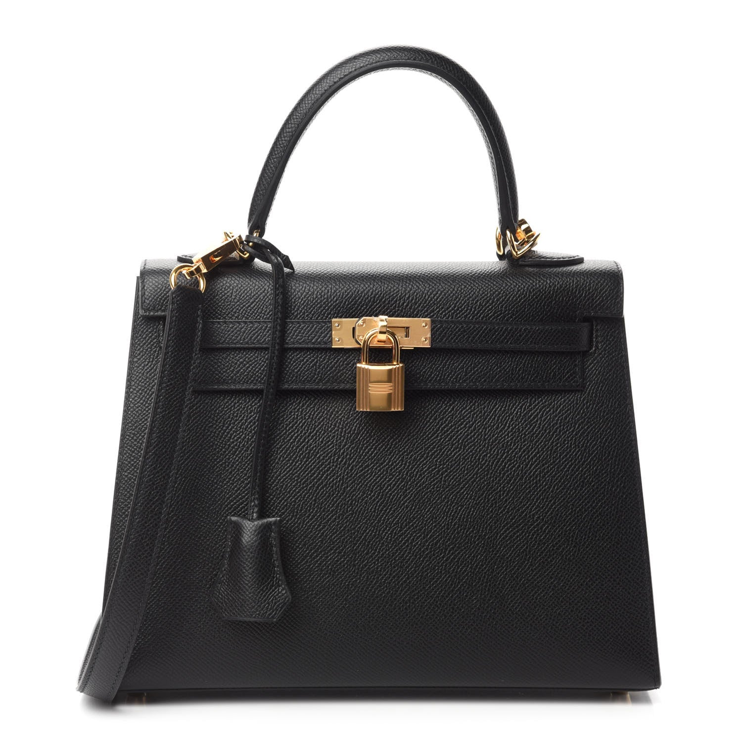 Hermes Epsom Kelly Sellier 25 Black 1 of 11