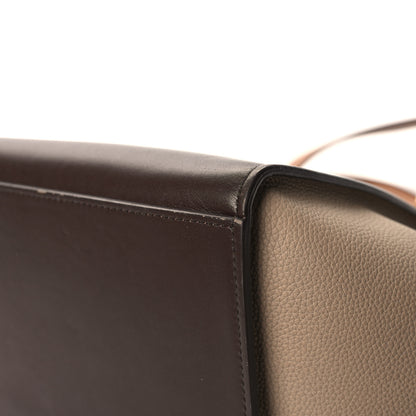 Celine Satin Baby Grained Calfskin Small Tri-Color Trapeze Tan 11 of 12