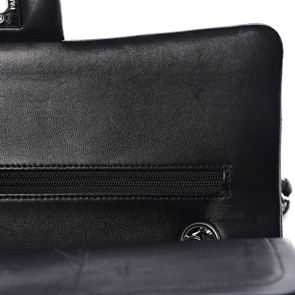 Chanel Lambskin Quilted Medium Double Flap Black 9 of 16