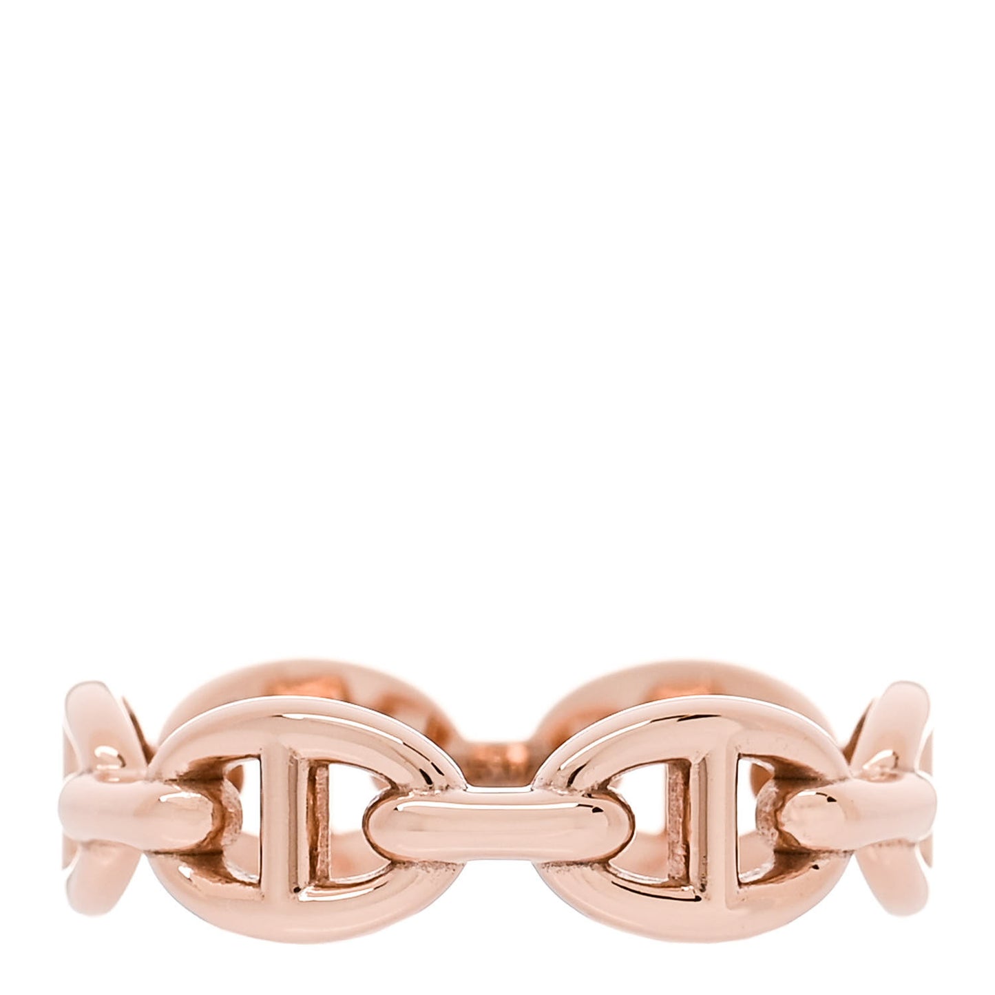 18K Rose Gold PM Chaine d'Ancre Enchainee Ring 55 7.25