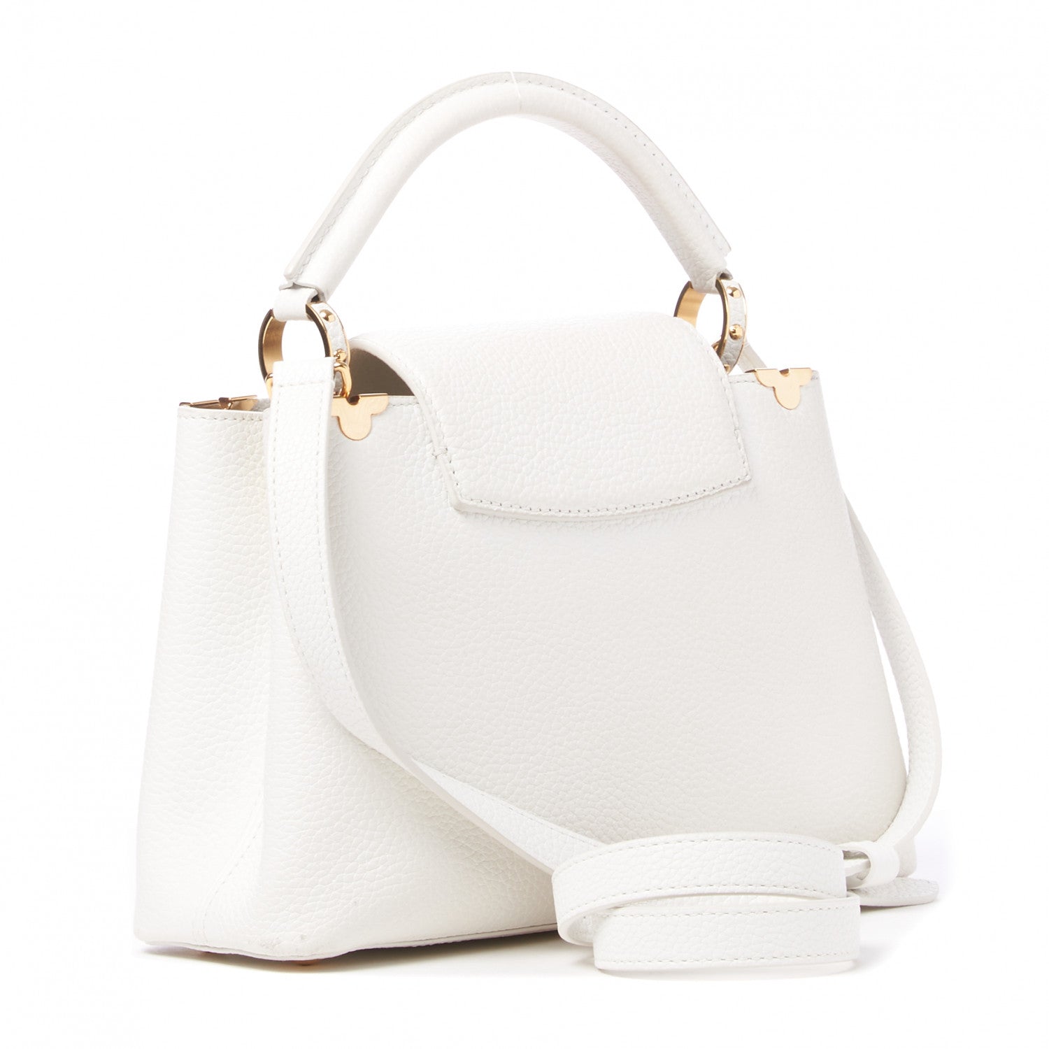 Louis Vuitton Taurillon Embellished Flower Crown Capucines PM White 2 of 7