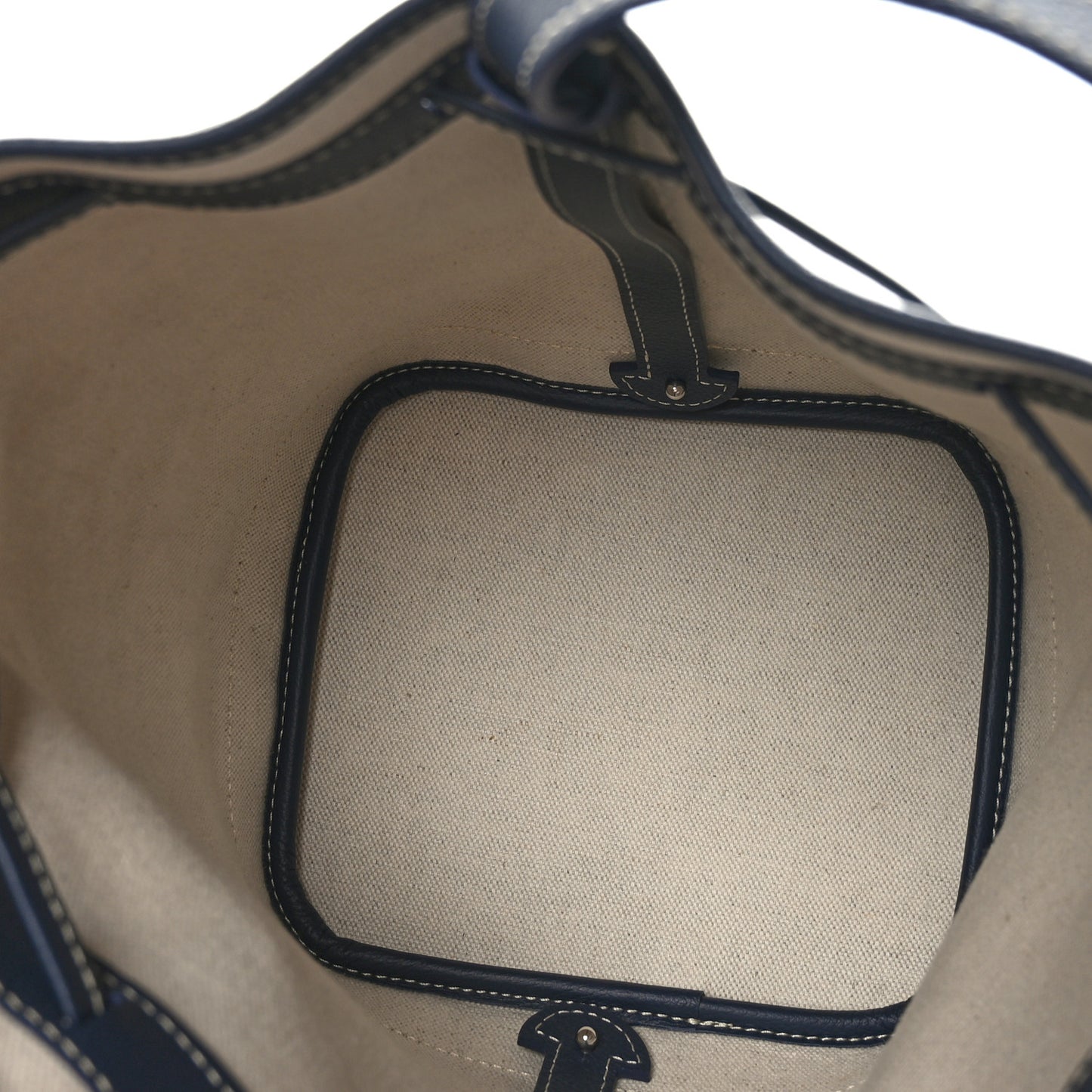 Goyardine Petit Flot Bucket Bag PM Navy