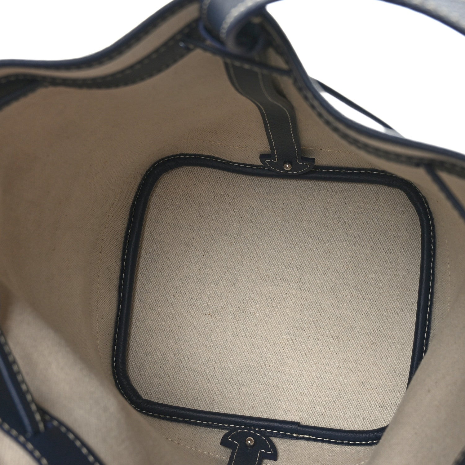 Goyard Goyardine Petit Flot Bucket Bag PM Navy 5 of 9