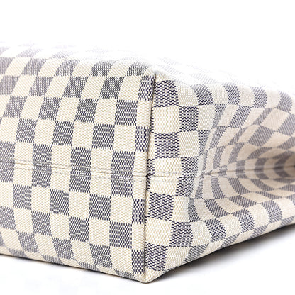 Louis Vuitton Damier Azur Graceful MM Rose Ballerine 9 of 15