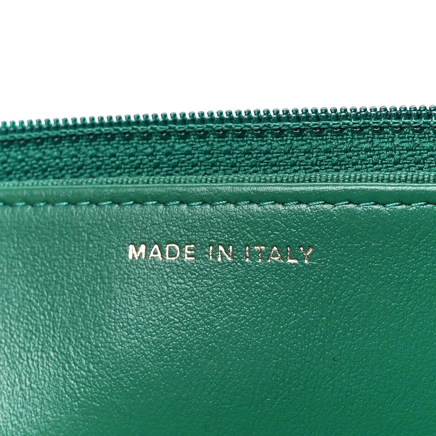 Chanel Shiny Lambskin Quilted Chanel 19 Wallet On Chain WOC Green 7 of 12