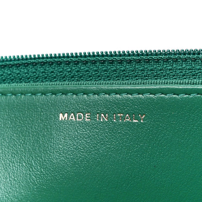 Chanel Shiny Lambskin Quilted Chanel 19 Wallet On Chain WOC Green 7 of 12