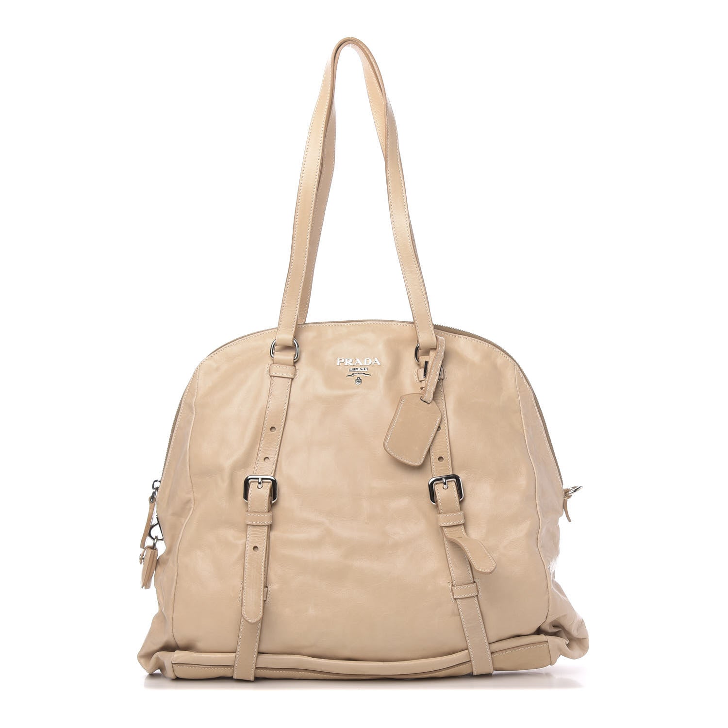 Prada Nappa New Look Tote Beige 1 of 11