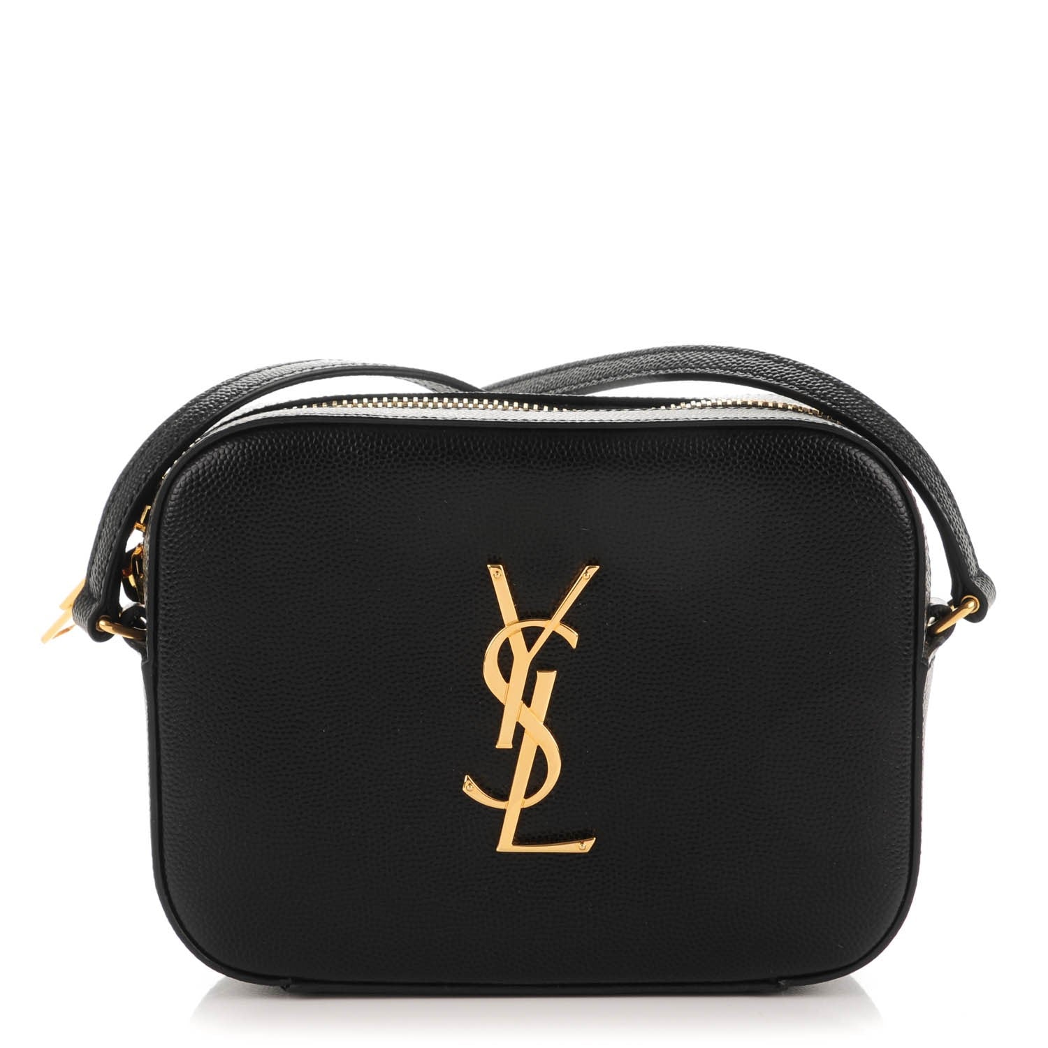 Saint Laurent Grain De Poudre Small Classic Monogram Camera Bag Black 1 of 7