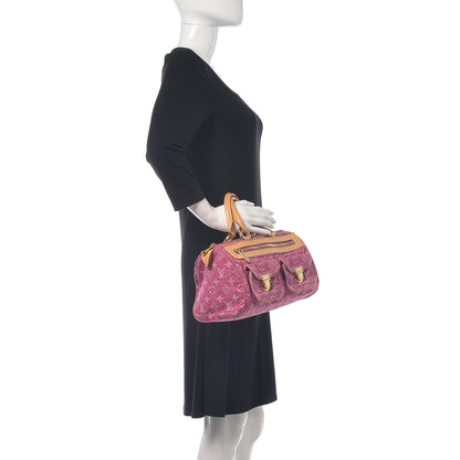 Louis Vuitton Monogram Denim Neo Speedy Fuchsia 2 of 9