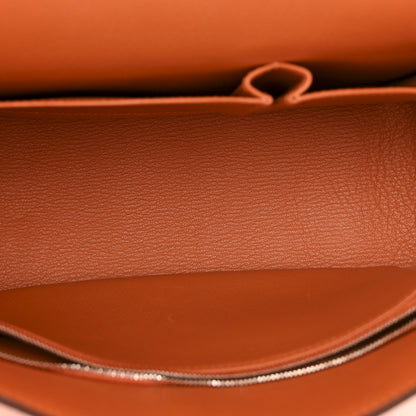 Hermes Taurillon Clemence Jypsiere 28 Orange 5 of 14
