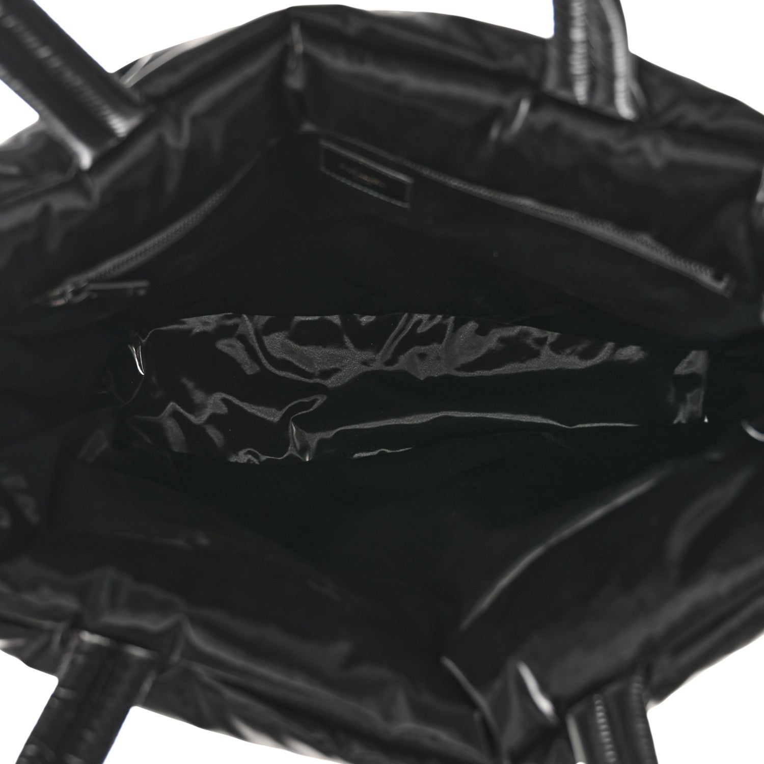 Saint Laurent Silktech Canvas Wide Puffer Tote Black 5 of 10