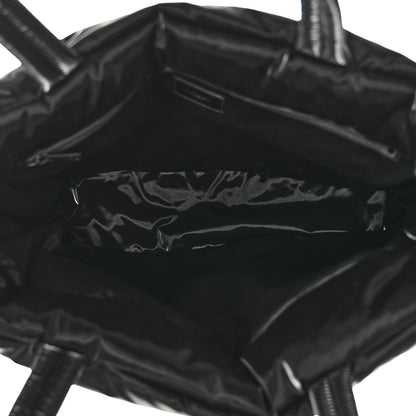 Saint Laurent Silktech Canvas Wide Puffer Tote Black 5 of 10