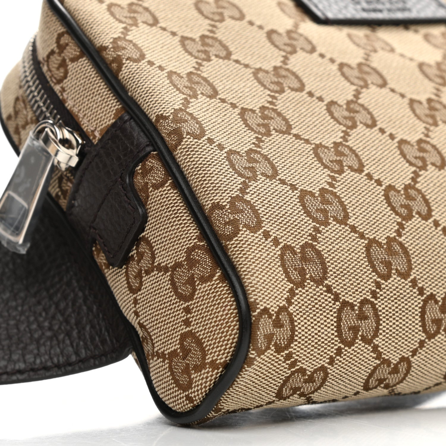 Gucci Monogram Belt Bag Dark Brown 9 of 10