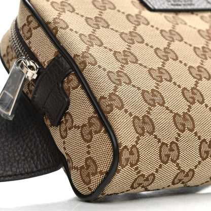 Gucci Monogram Belt Bag Dark Brown 9 of 10