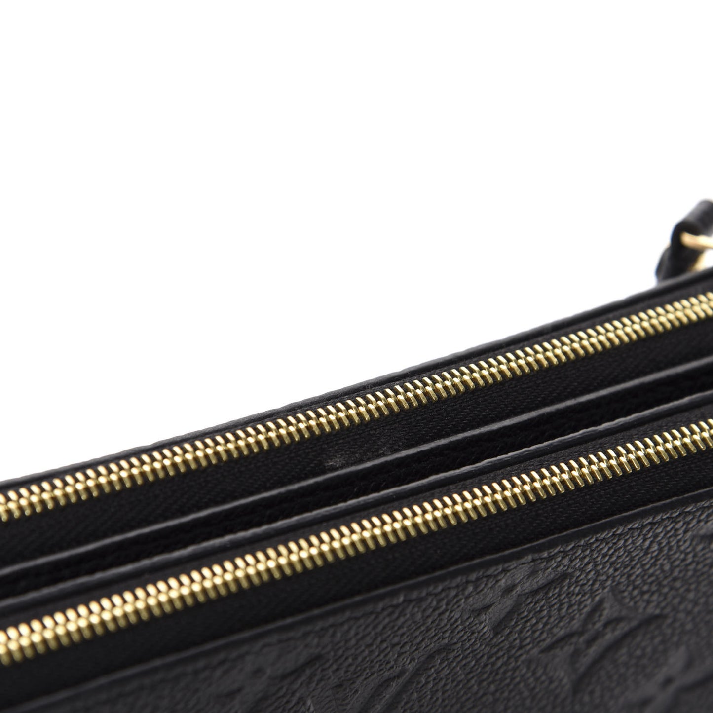 Empreinte Double Zip Pochette Black