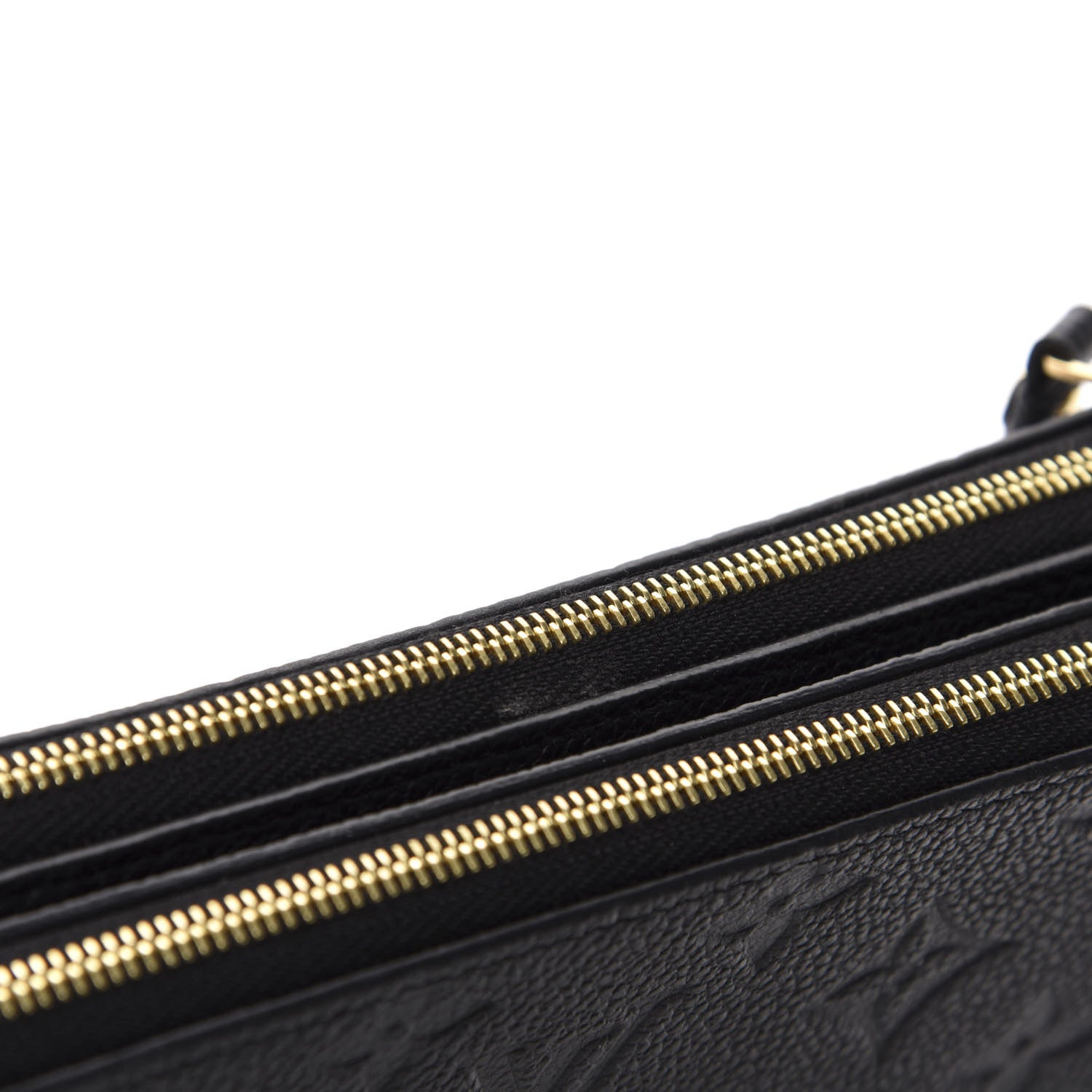 Louis Vuitton Empreinte Double Zip Pochette Black 8 of 12