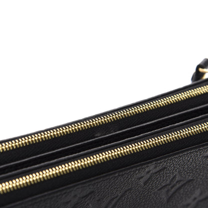 Louis Vuitton Empreinte Double Zip Pochette Black 8 of 12