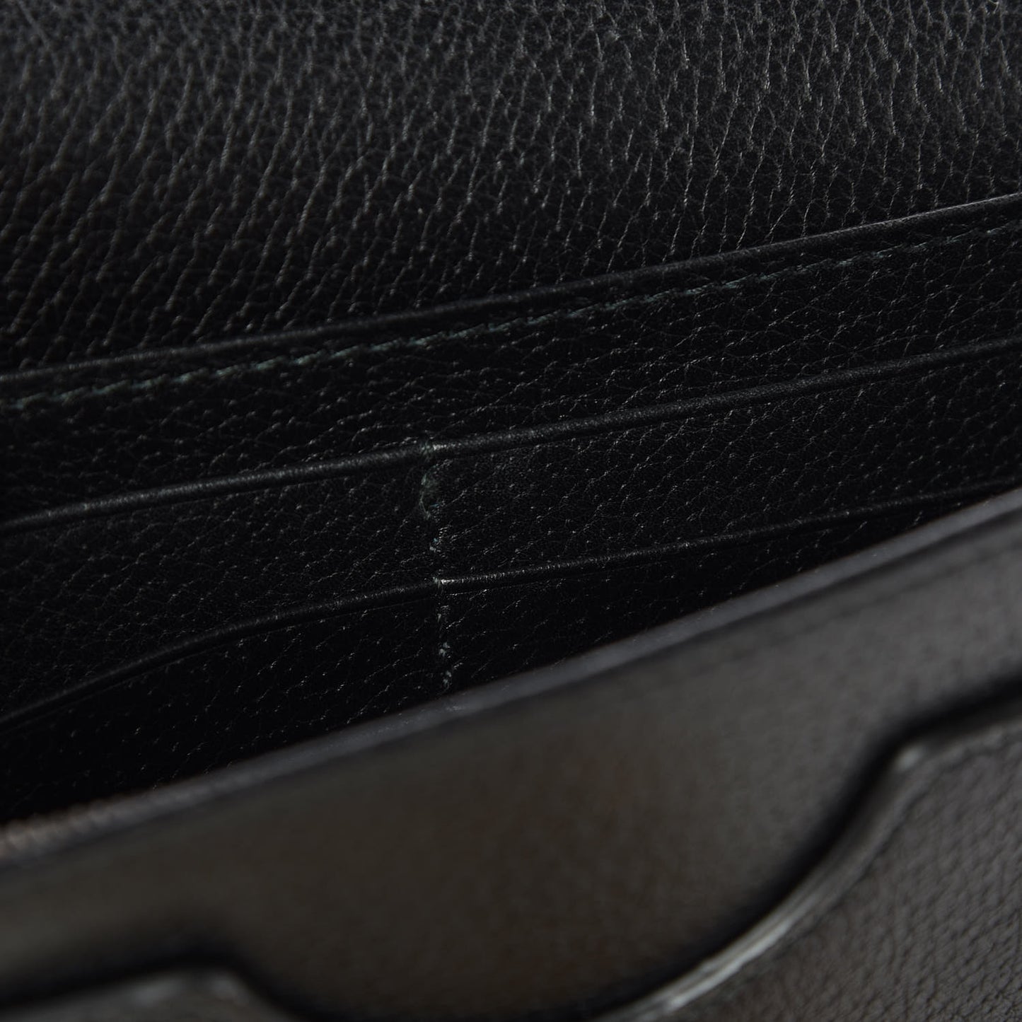Calfskin Marquise Crystals Mini GG Chain Wallet Black