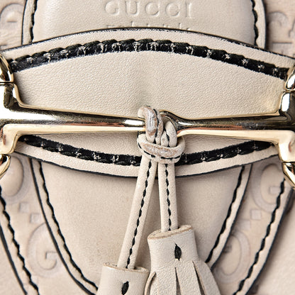 Gucci Guccissima Signature Medium Emily Chain Shoulder Bag Mystic White 12 of 19